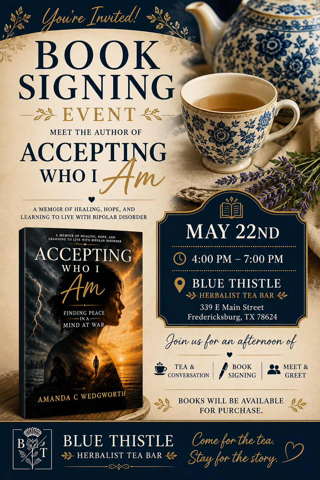 Book Signing & Tea with Amanda C. Wedgworth