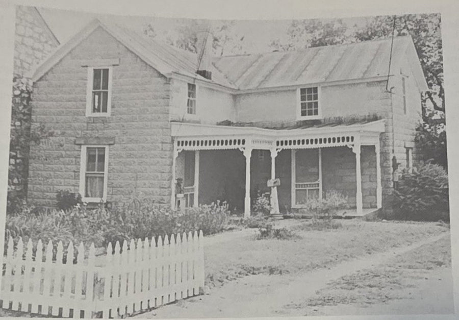 The rock house at 421 West Main Street in the twentieth century