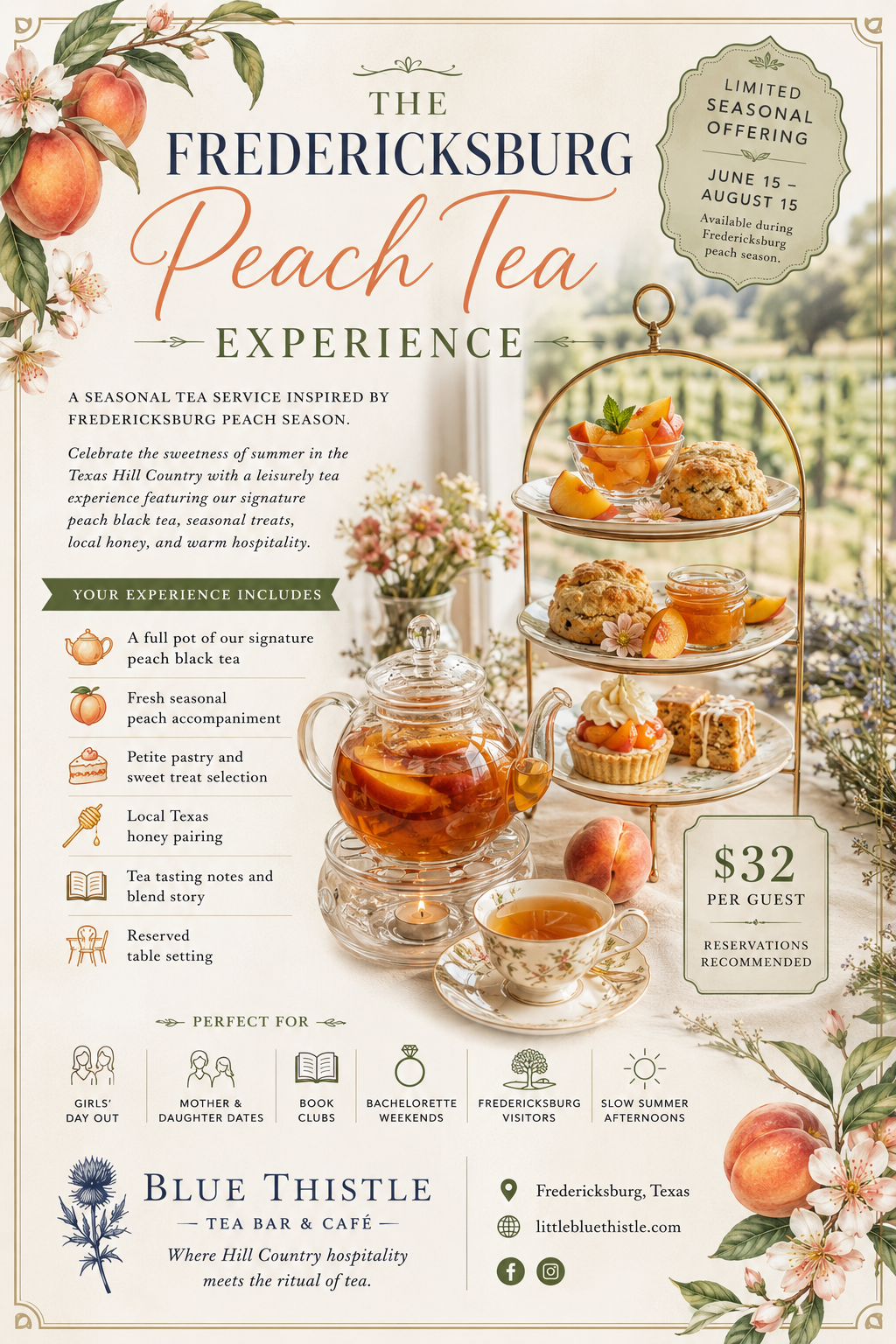 The Fredericksburg Peach Tea Experience