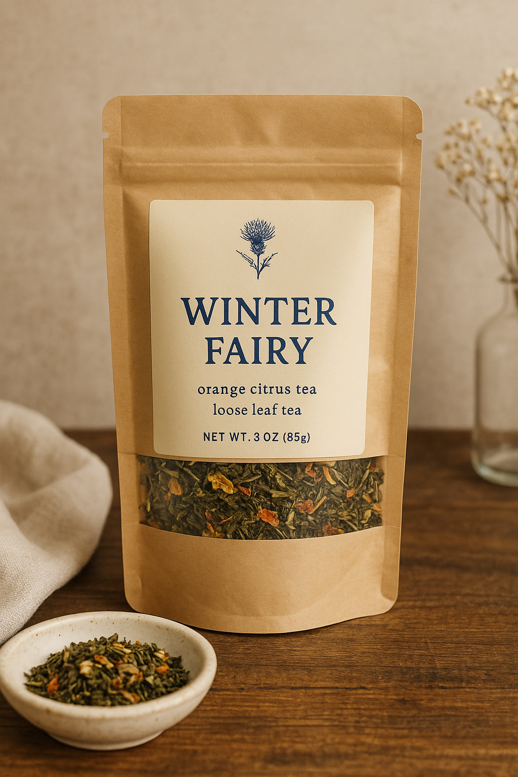 Blue Thistle Winter Fairy Tea