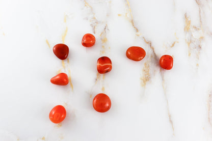 Carnelian rolled stone