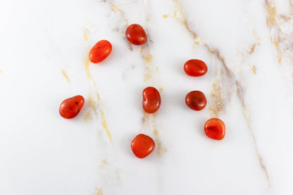 Carnelian rolled stone