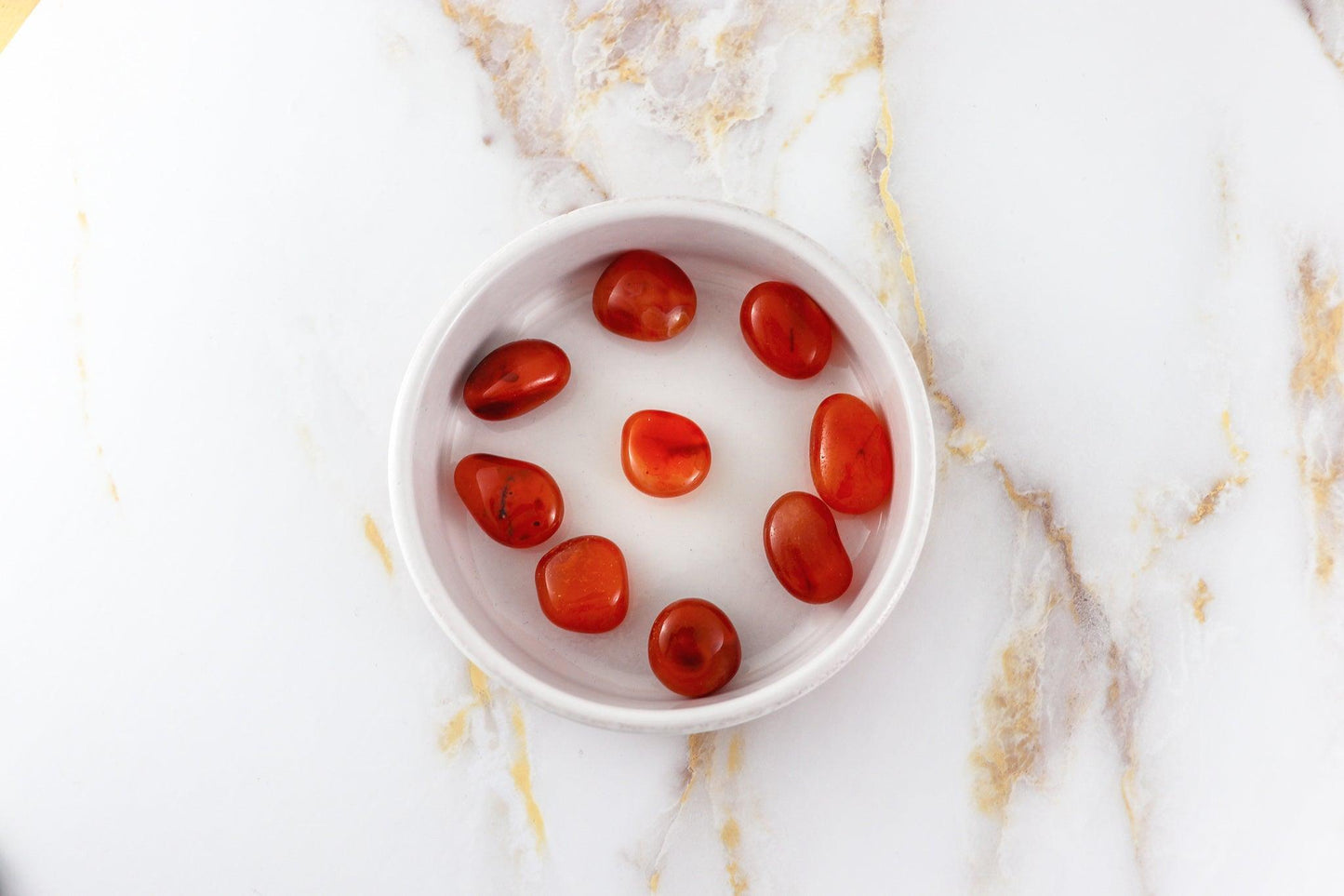 Carnelian rolled stone