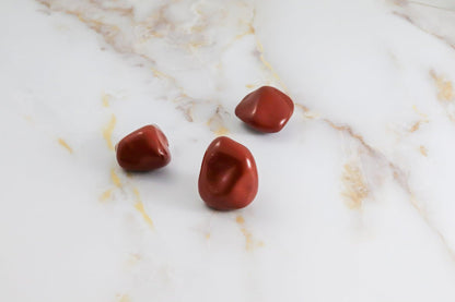 Red Jasper rolled stone