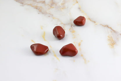 Red Jasper rolled stone