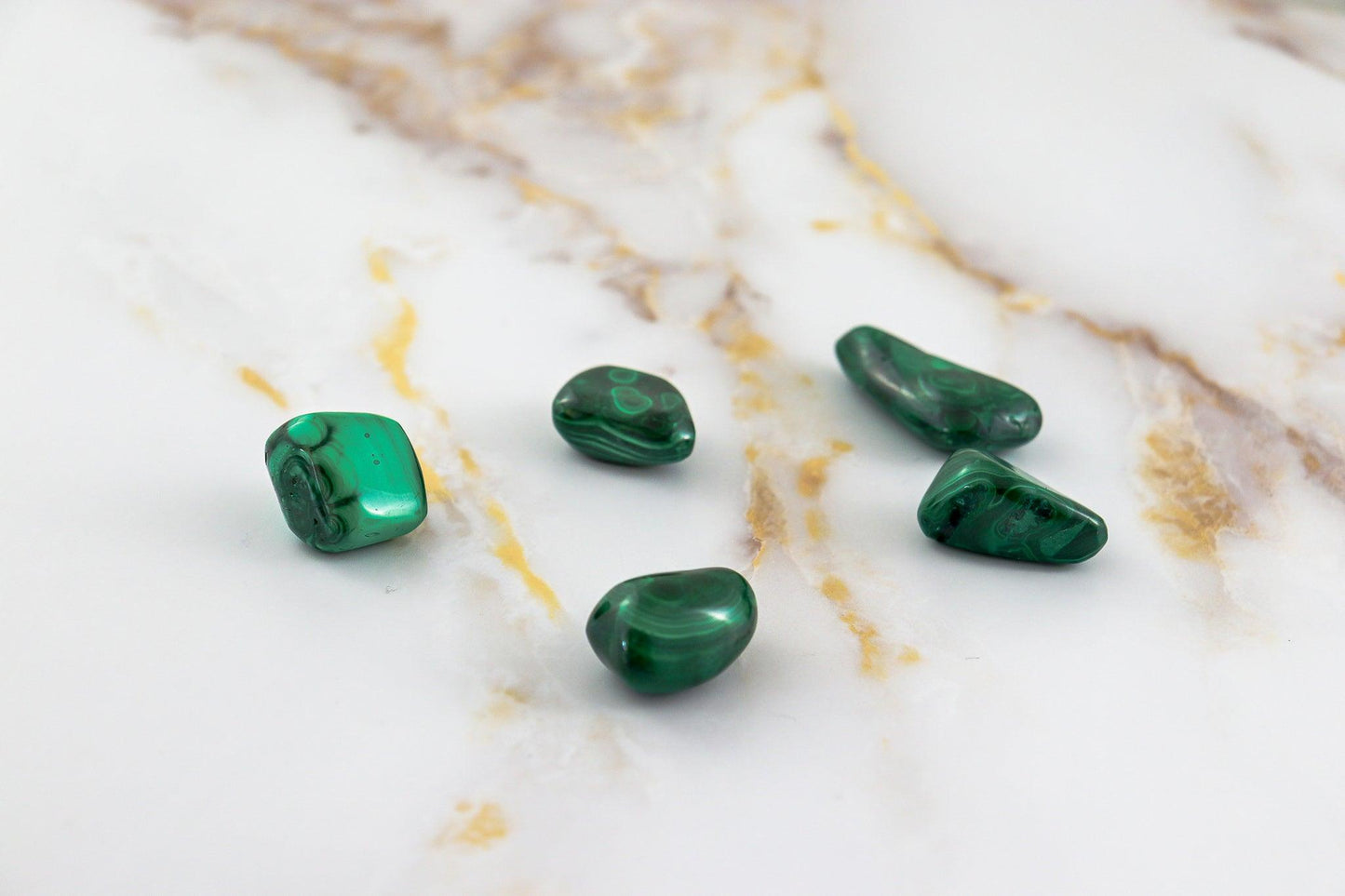 Malachite rolled stone